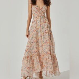 Primrose floral strappy back maxi dress - astr the label
